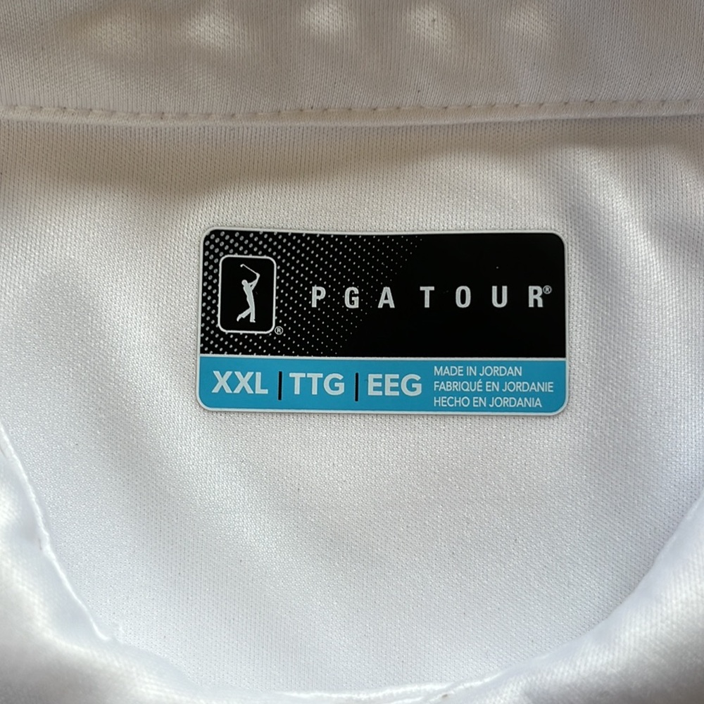 White sz XXL MENS GOLF SHIRT - Picture 4 of 6